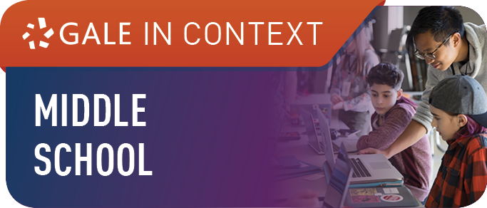 Gale in Context  Middle School logo